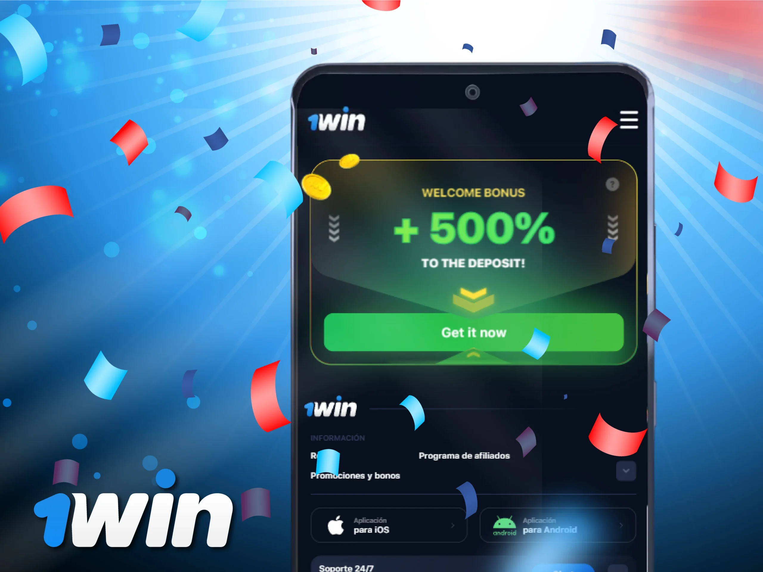 Los nuevos jugadores de 1win Colombia pueden recibir un generoso bono de bienvenida del 500% de hasta COP 272,044,500 en apuestas deportivas y juegos de casino.